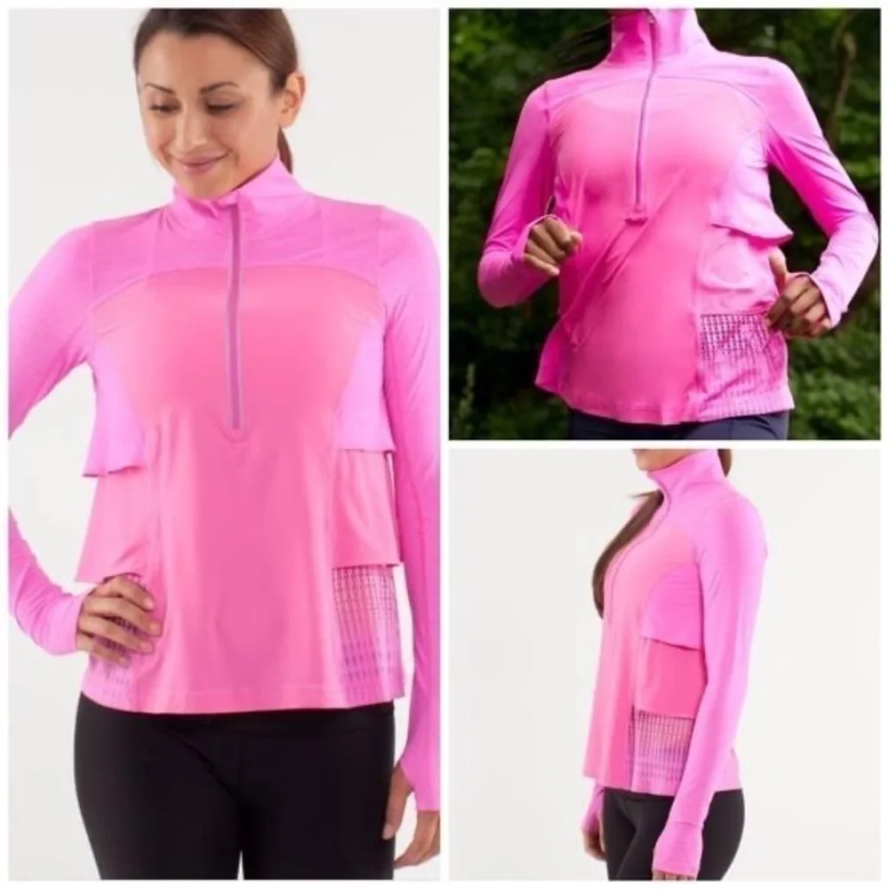 Lululemon Black Sun Runner Hybrid Pullover